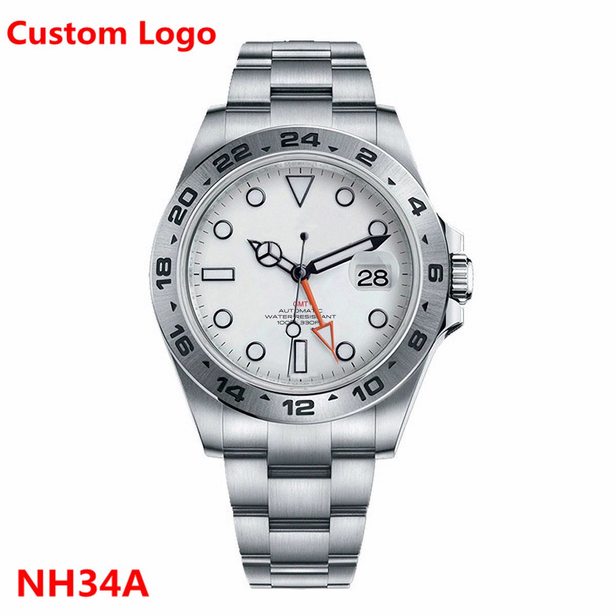 Men Accessories Bracelet - Custom Luxury 39mm NH34 Automatic Mechanical