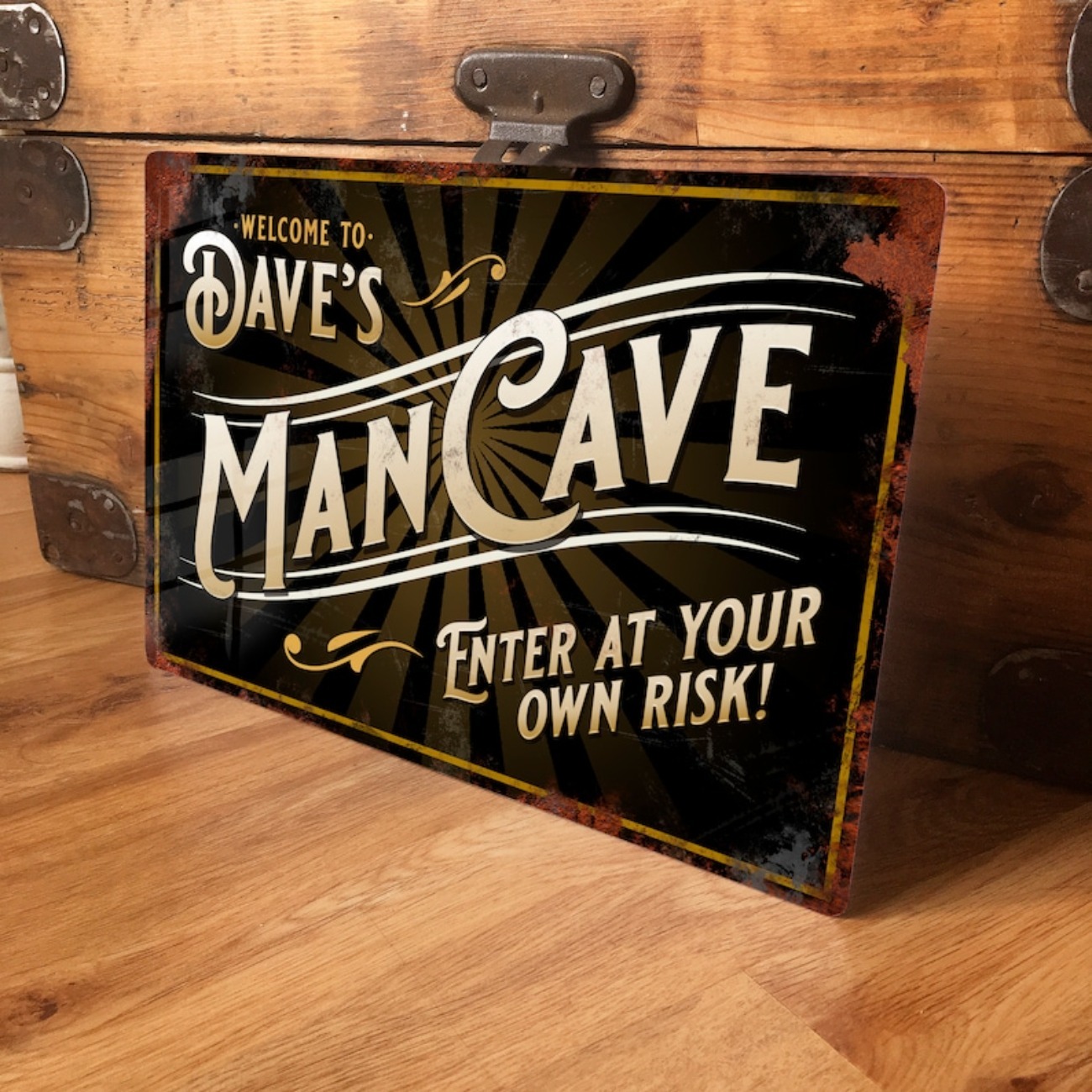 Men'S Accessories Office - Custom Personalised Vintage Man Cave Metal