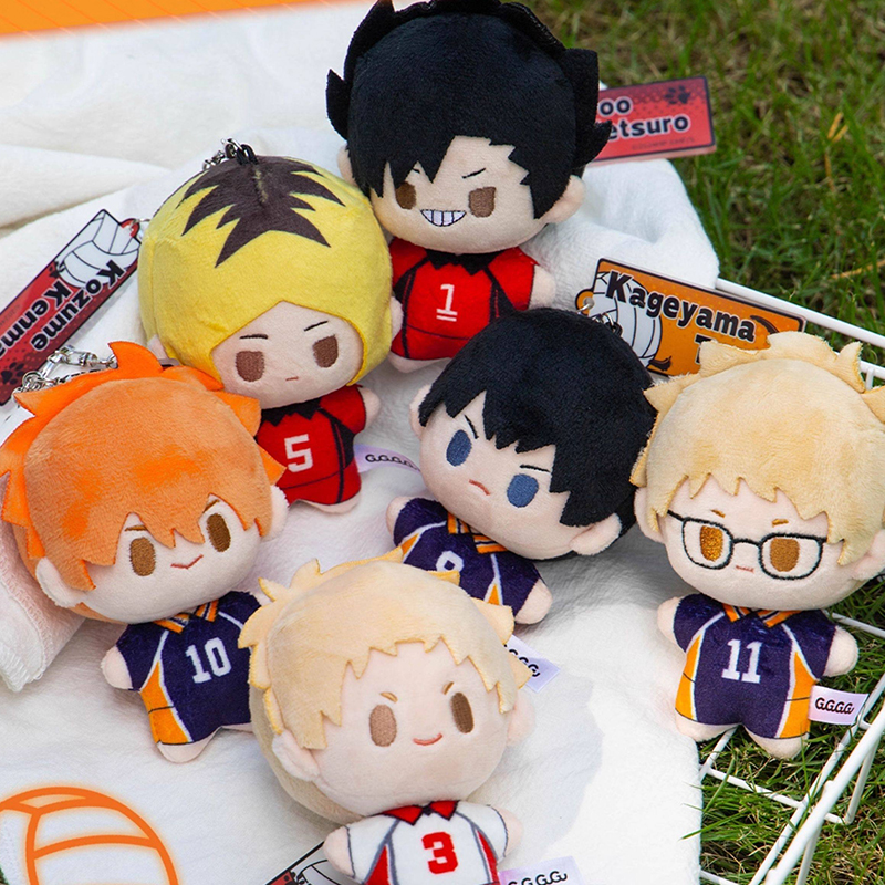 Men Keychain Accessories - Anime Haikyu!! Plush Doll Keychain 10cm