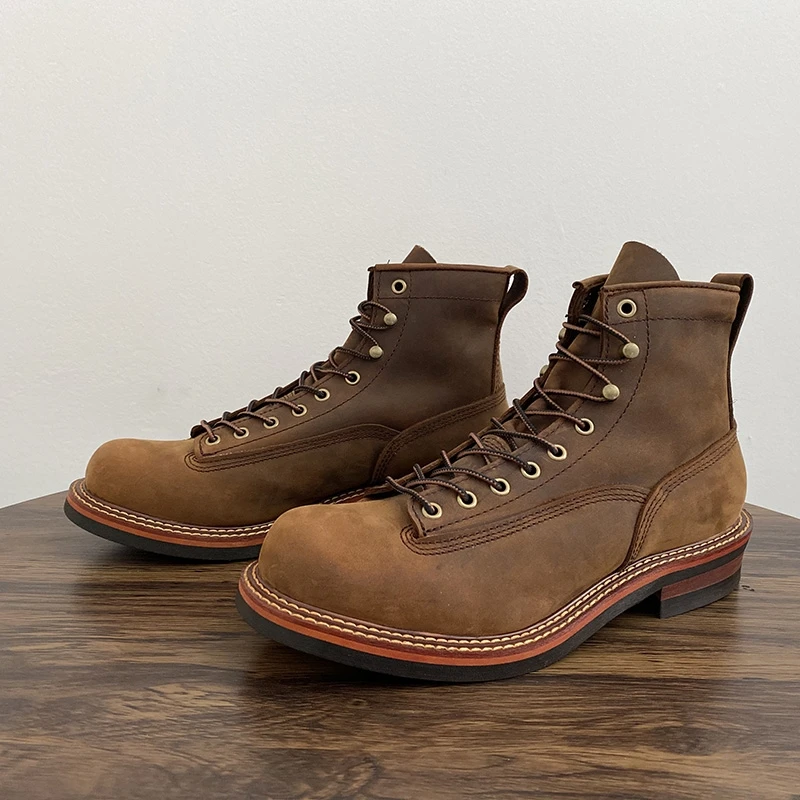 Men'S Accessories Leather - Vintage British Men Ankle Boots Handmade