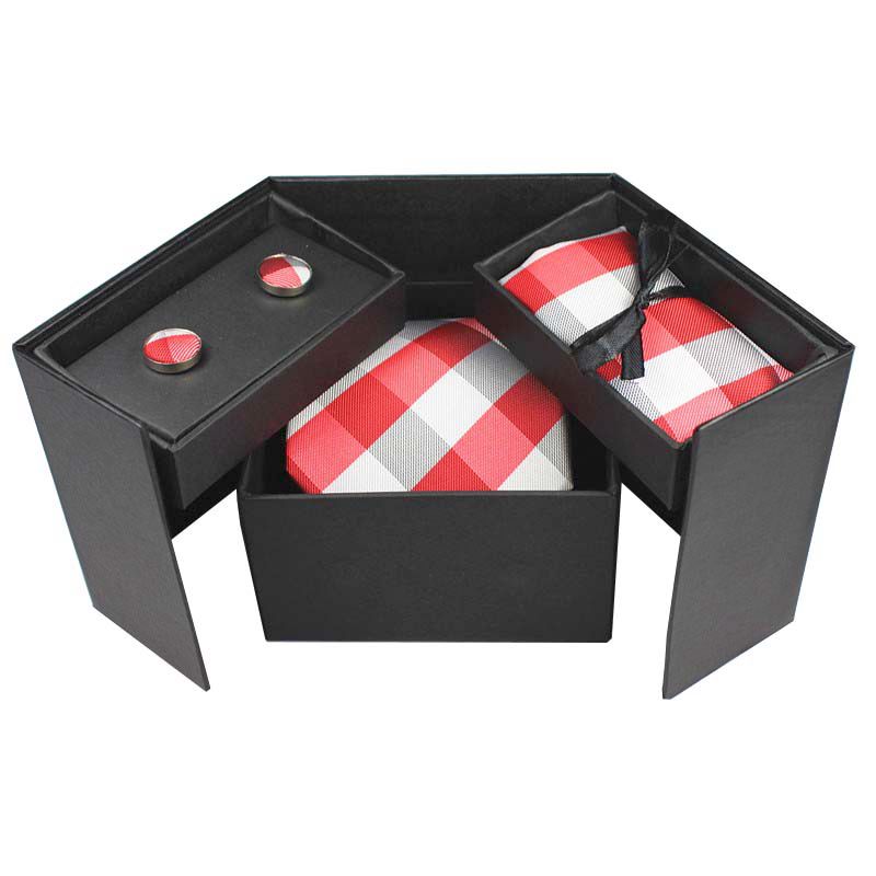 Cufflink Box Set - GUSLESON Tie Set Hanky Cufflinks With