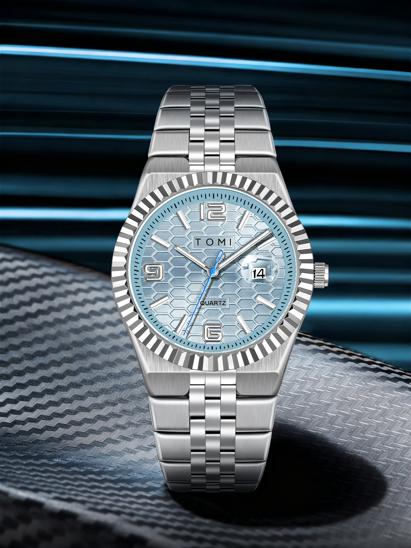 TOMI Luxury Men's Watch Steel  - Cufflink Box Set avis et prix