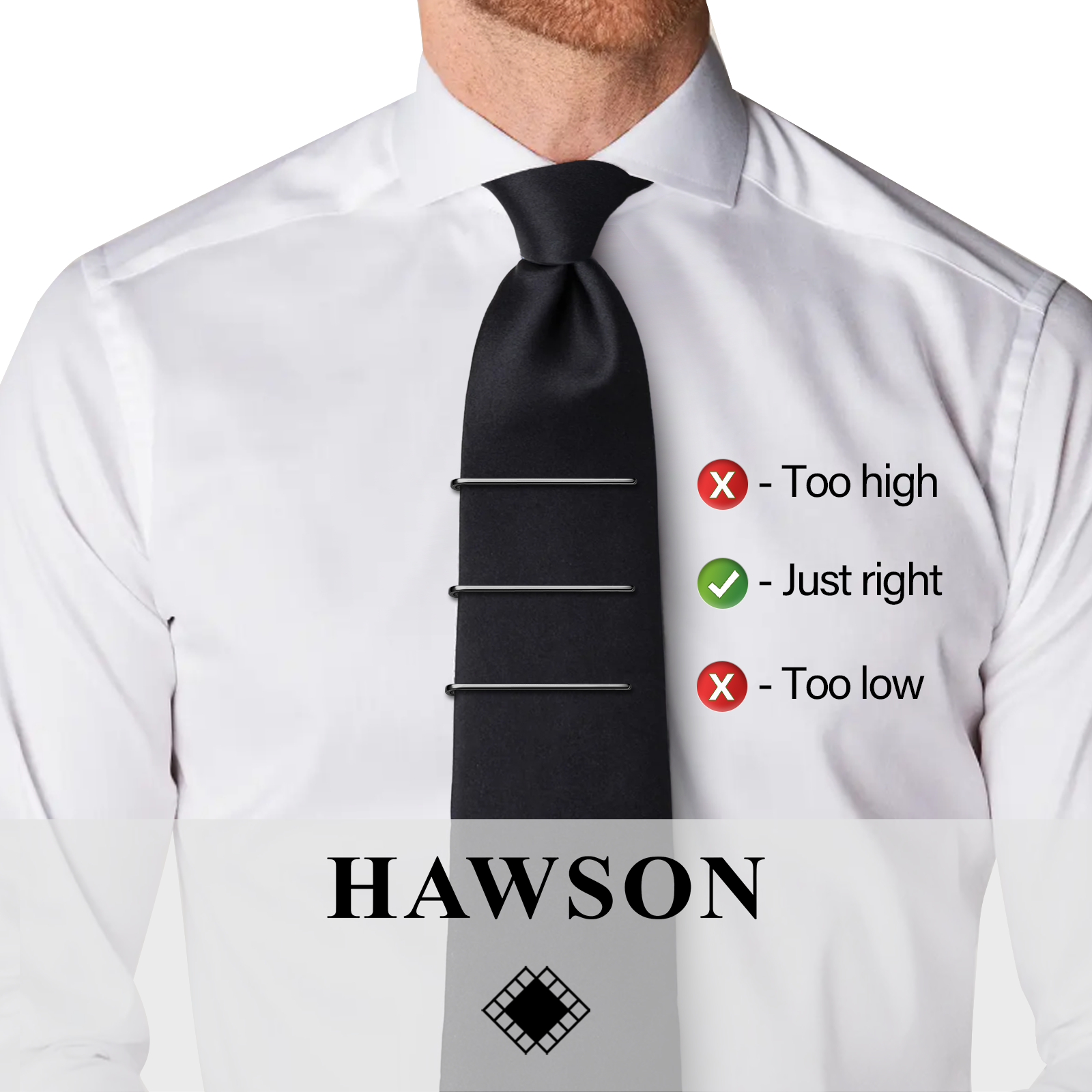 HAWSON Tie Clips for Men 4Pcs  - Cufflink Box Set avis et prix