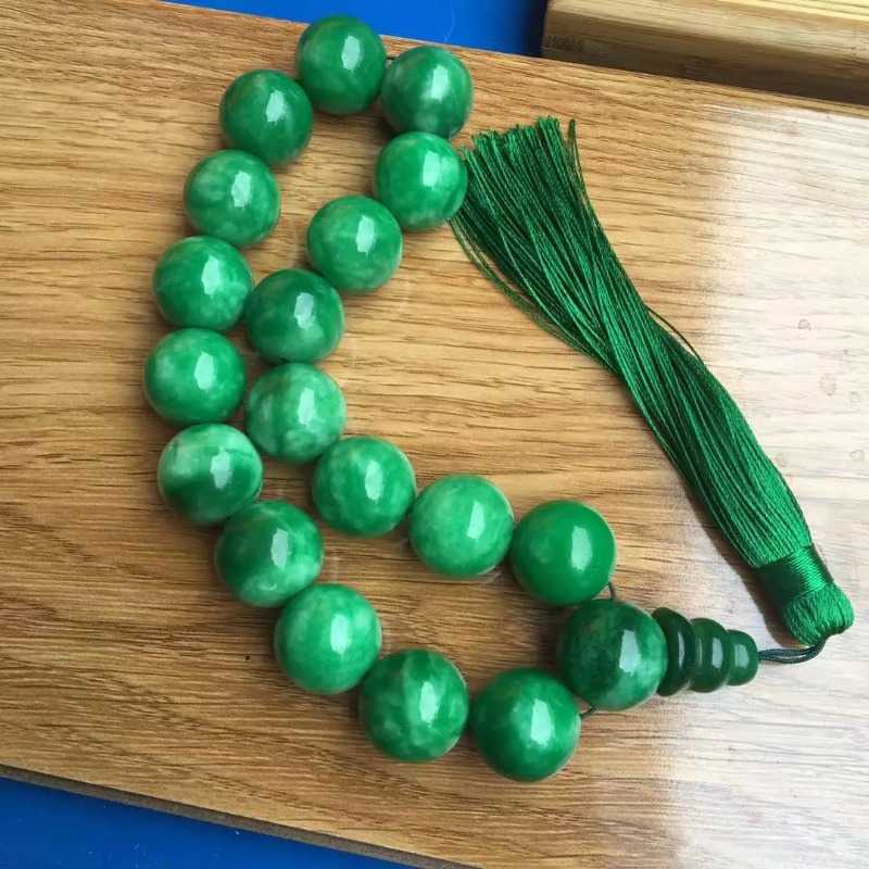 Natural  Green Jade Bracelets  - Bead Bracelet Men avis et prix