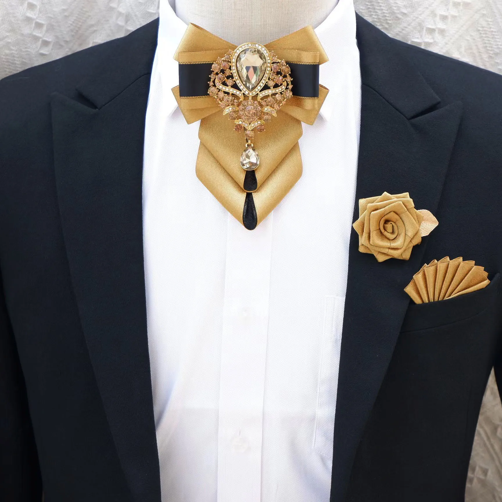 Luxury Rhinestone Bow Tie Broo - Men'S Accessories High End avis et prix