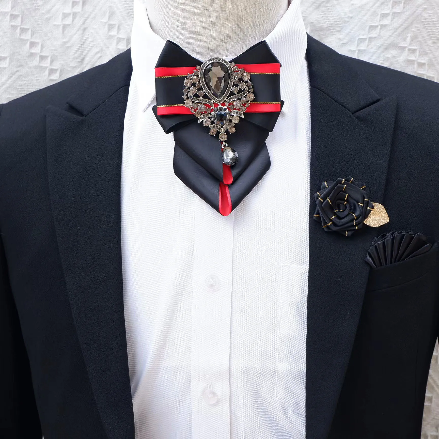 Luxury Rhinestone Bow Tie Broo - Men'S Accessories High End avis et prix