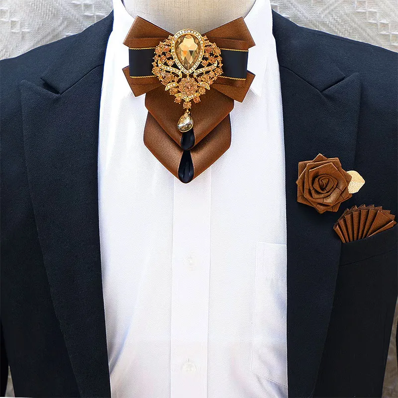 Luxury Rhinestone Bow Tie Broo - Men'S Accessories High End avis et prix
