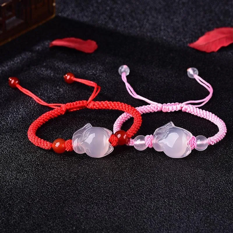 Chinese Natural Pink Agate Cha - Men Accessories Bracelet avis et prix