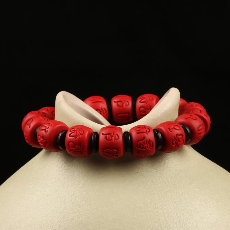 Chinese 13*9MM Beads Red Organ - Bead Bracelet Men avis et prix