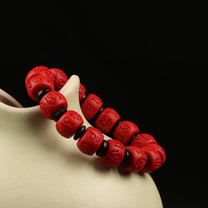 Chinese 13*9MM Beads Red Organ - Bead Bracelet Men avis et prix