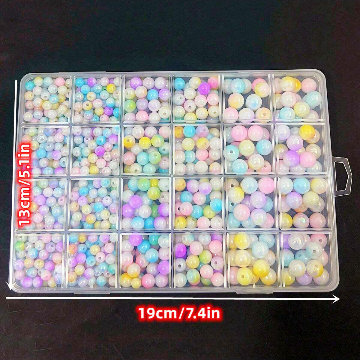 800pcs/24 grid set box 6mm/8mm - Bead Bracelet Men avis et prix