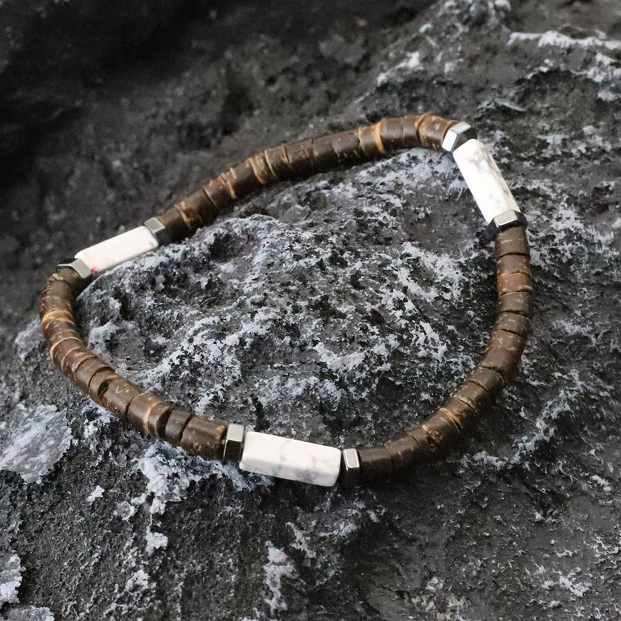 Men Retro 5mm Natural Coconut  - Men Accessories Amazon avis et prix