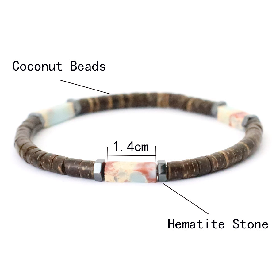 Men Retro 5mm Natural Coconut  - Men Accessories Amazon avis et prix