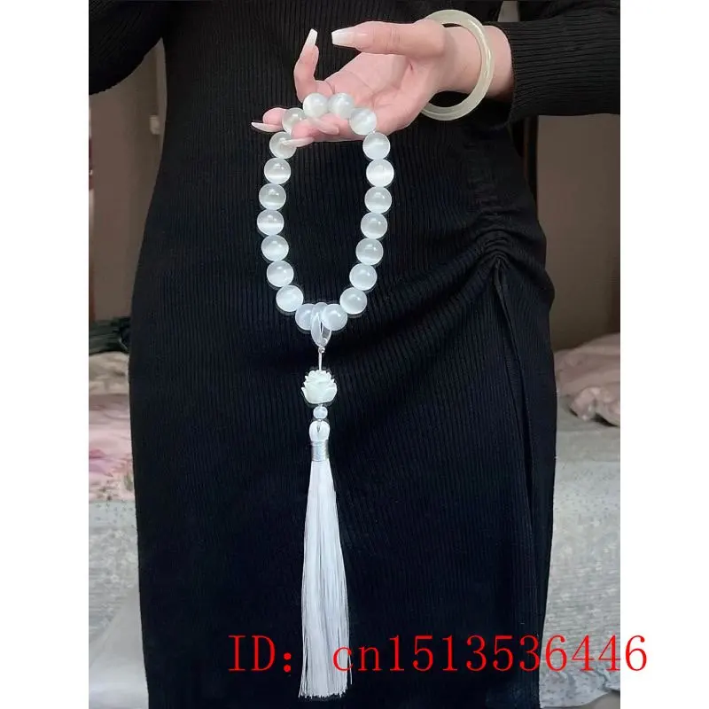 Cat 's-eye Stone 12mm Beads Lo - Bead Bracelet Men avis et prix