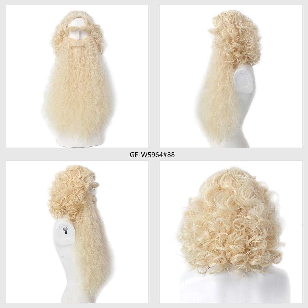 Christmas Santa Claus Hair Wig - Men Accessories Style avis et prix