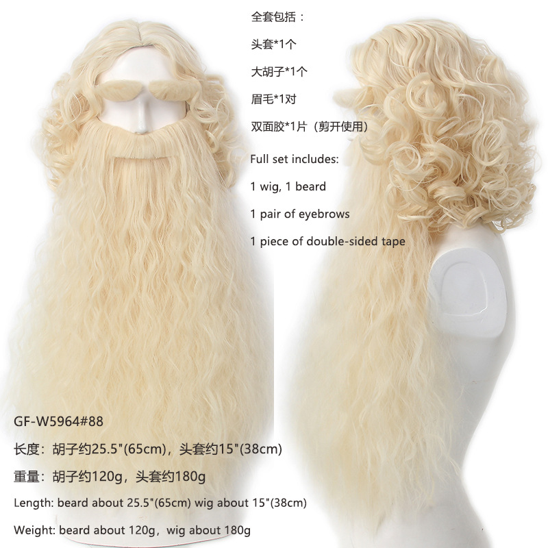 Christmas Santa Claus Hair Wig - Men Accessories Style avis et prix