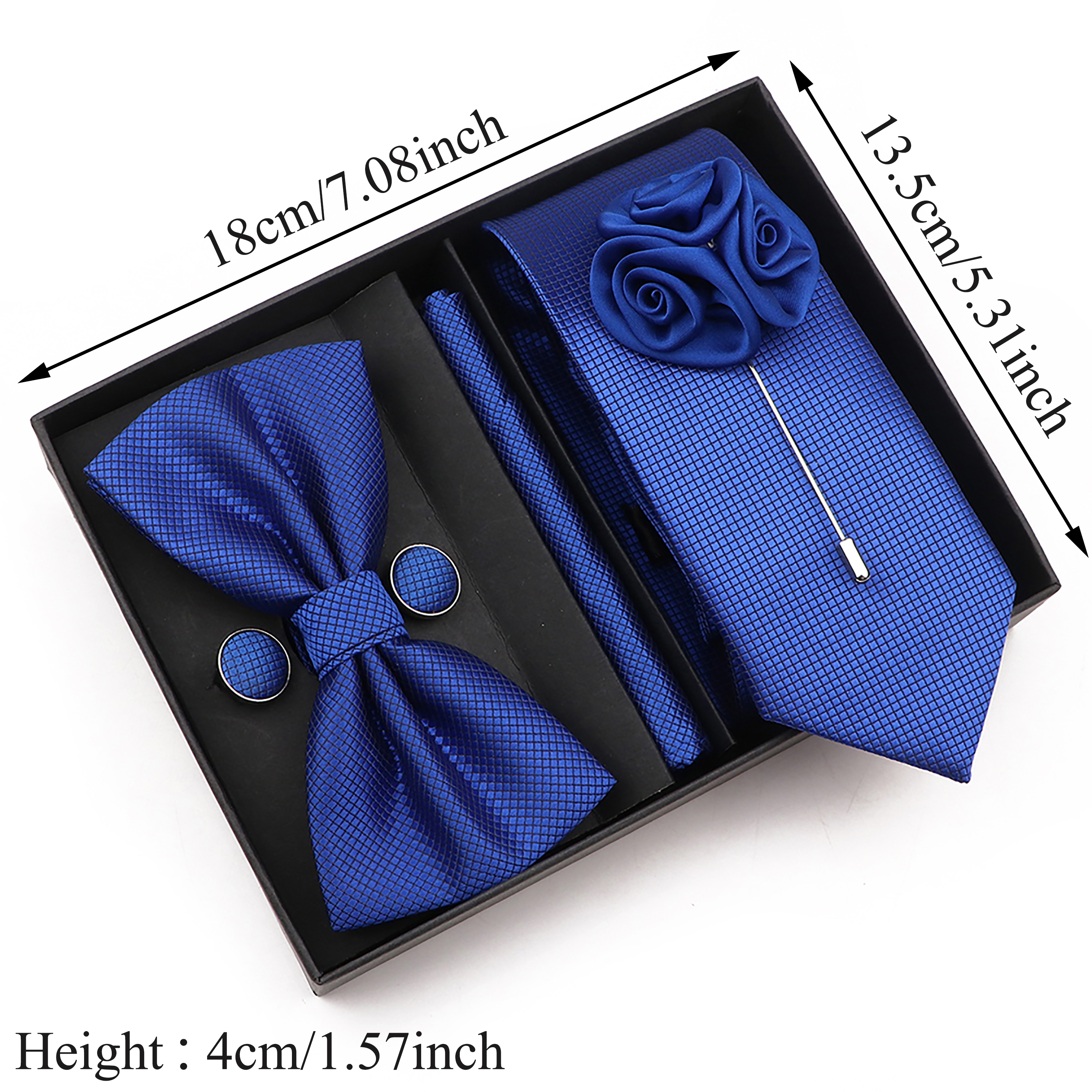 New Style Tie Set Solid Color  - Cufflink Box Set avis et prix