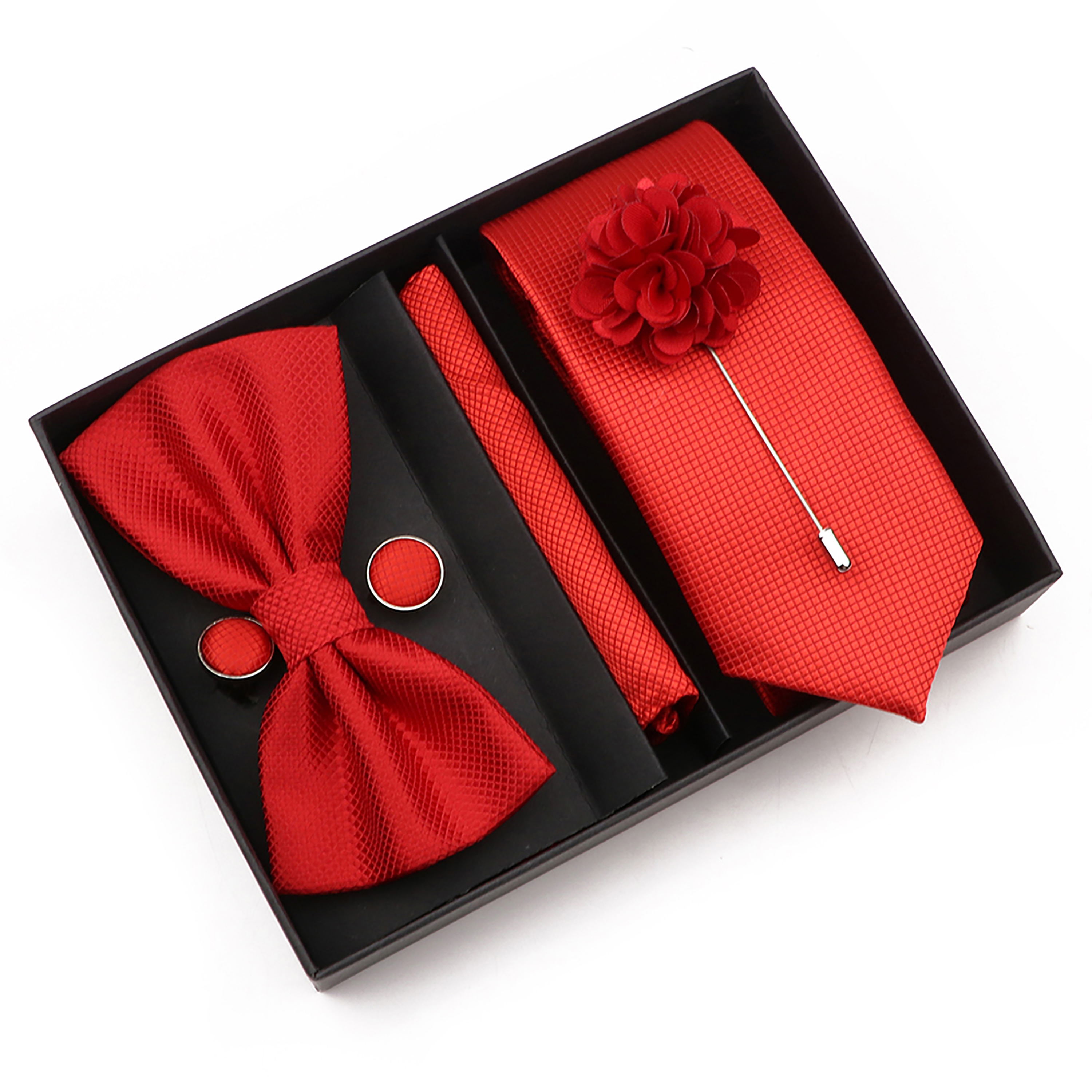 New Style Tie Set Solid Color  - Cufflink Box Set avis et prix