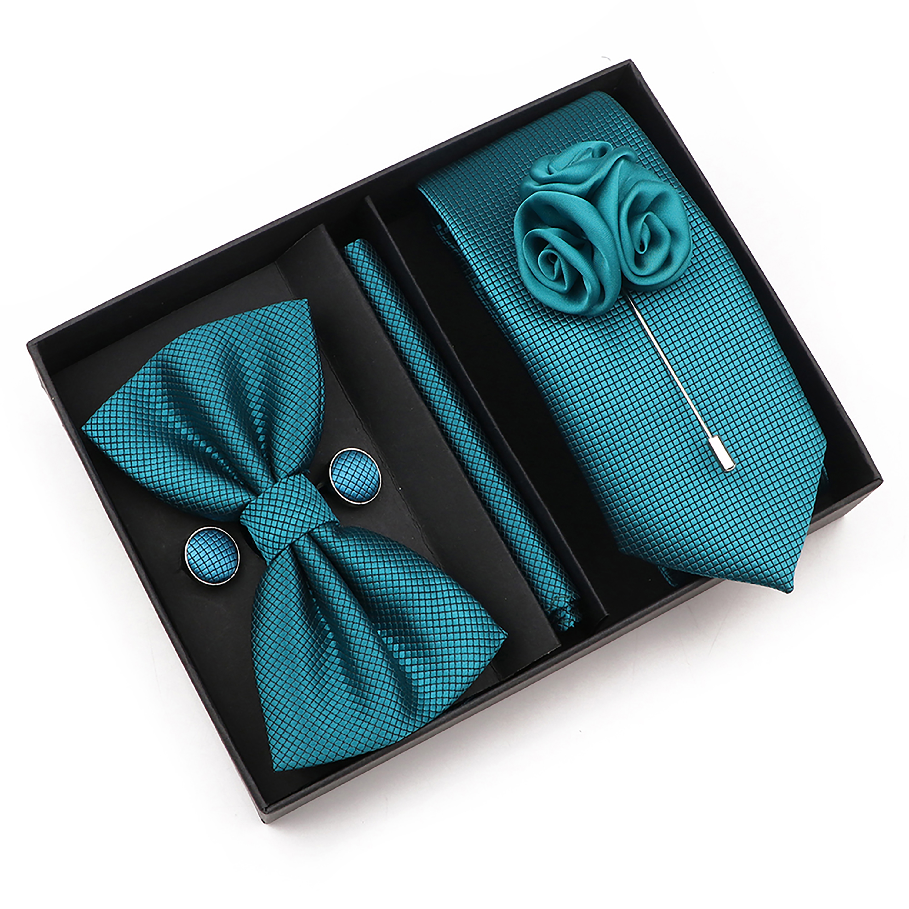 New Style Tie Set Solid Color  - Cufflink Box Set avis et prix