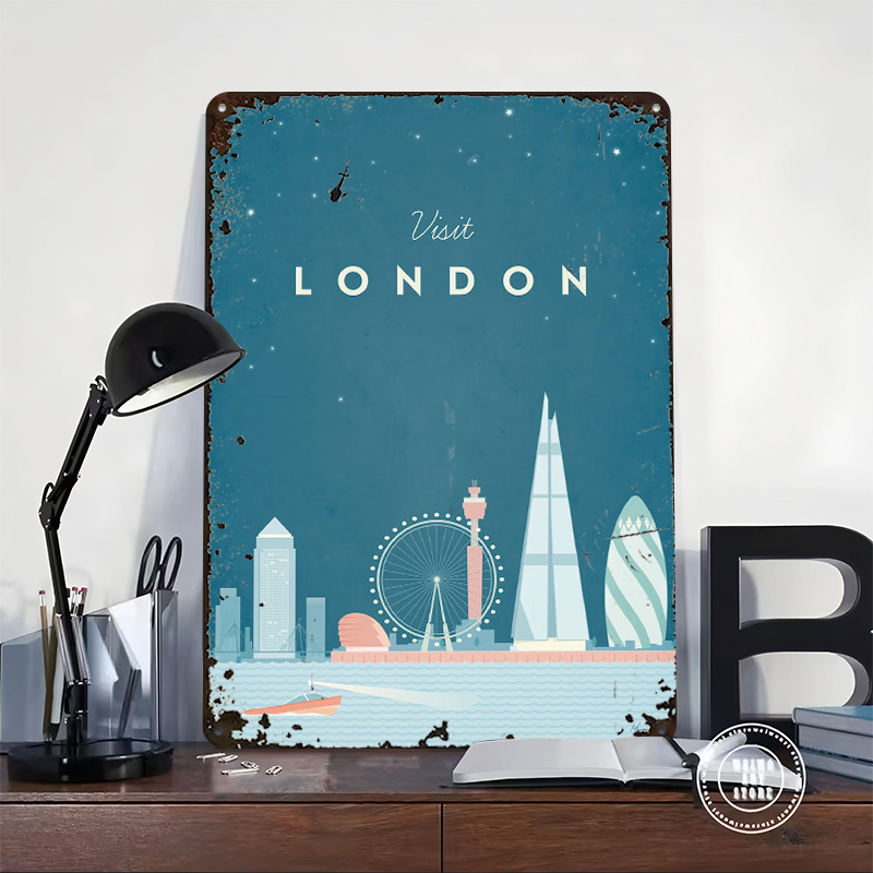 London Metal Poster Custom Wal - Men'S Accessories London avis et prix