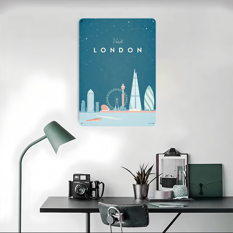 London Metal Poster Custom Wal - Men'S Accessories London avis et prix