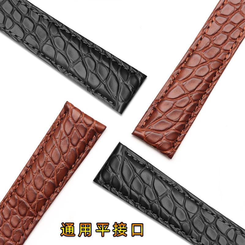 Crocodile Watchband 16 18 20 2 - Men'S Accessories London avis et prix