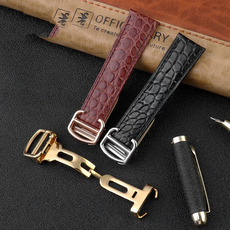 Crocodile Watchband 16 18 20 2 - Men'S Accessories London avis et prix