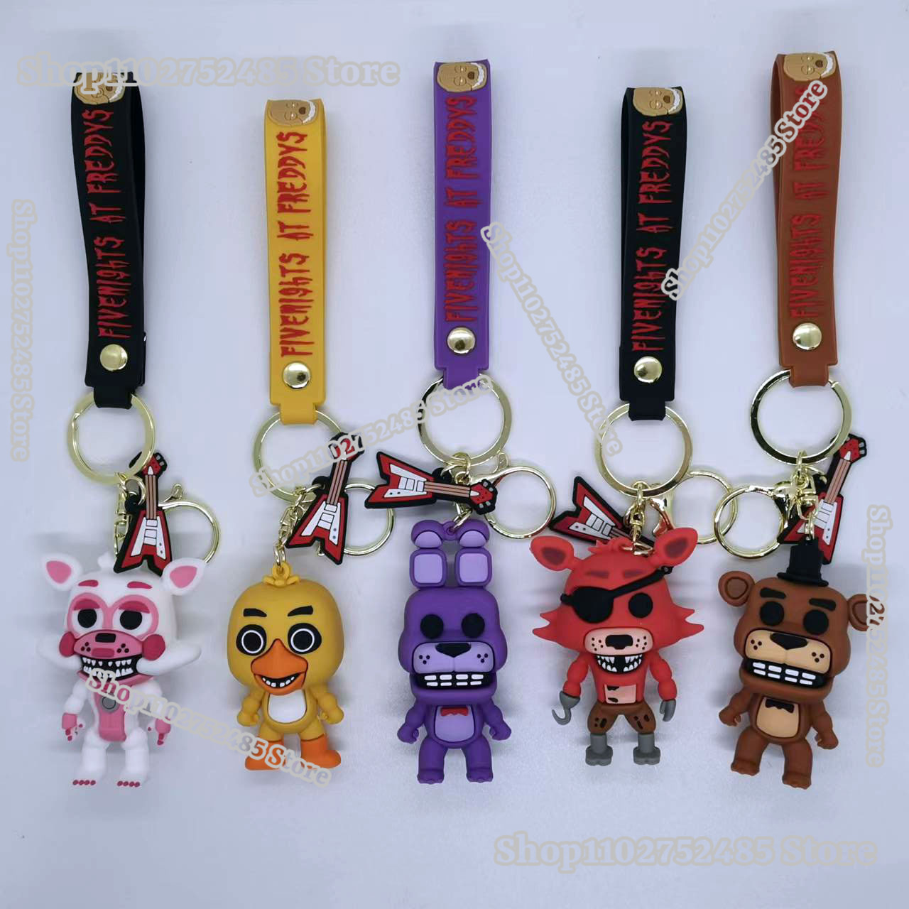 5pcs Cartoon Anime FNAF Figure - Men Accessories Ring avis et prix