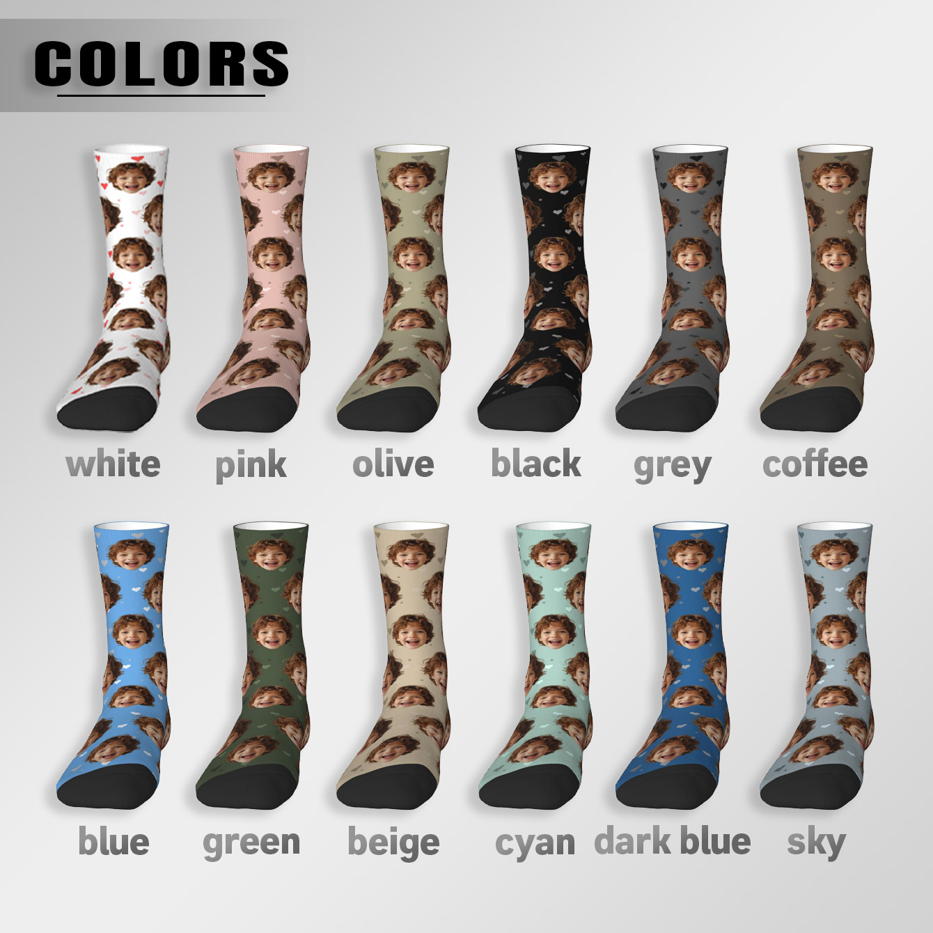 Customized face-shaped socks   - Men Accessories For Gift avis et prix