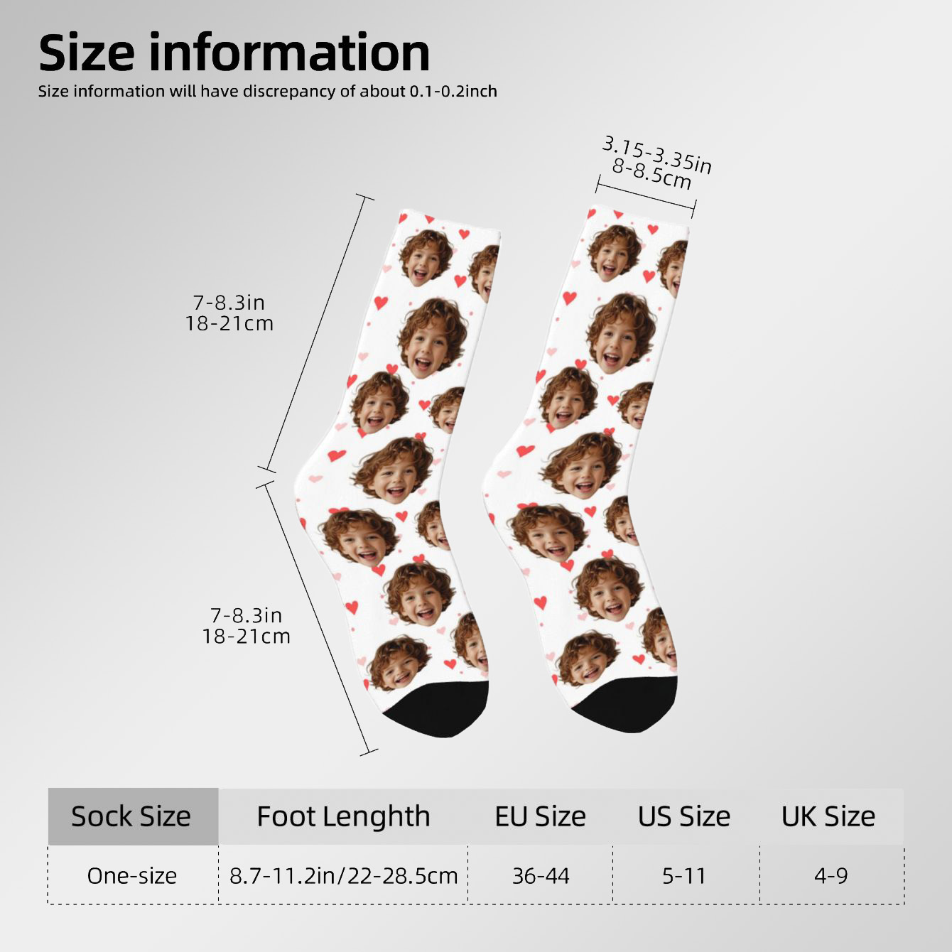 Customized face-shaped socks   - Men Accessories For Gift avis et prix