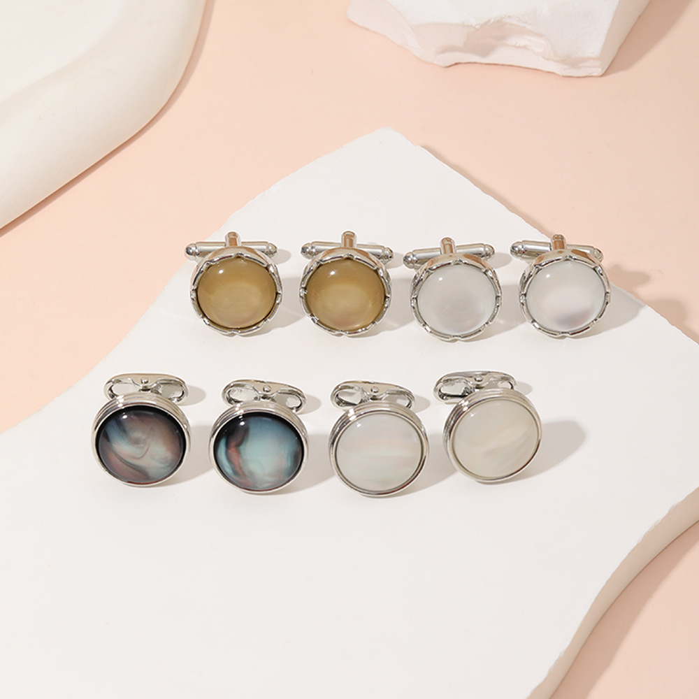 Round Crystal Cufflinks for Me - Men Accessories Style avis et prix