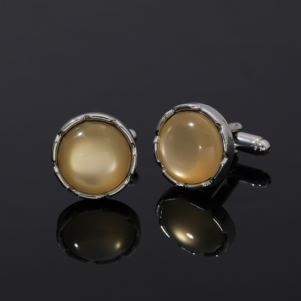 Round Crystal Cufflinks for Me - Men Accessories Style avis et prix
