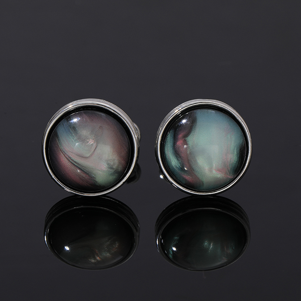 Round Crystal Cufflinks for Me - Men Accessories Style avis et prix