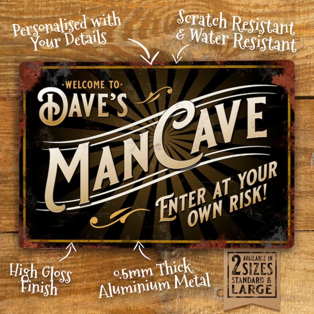Custom Personalised Vintage Ma - Men'S Accessories Office avis et prix