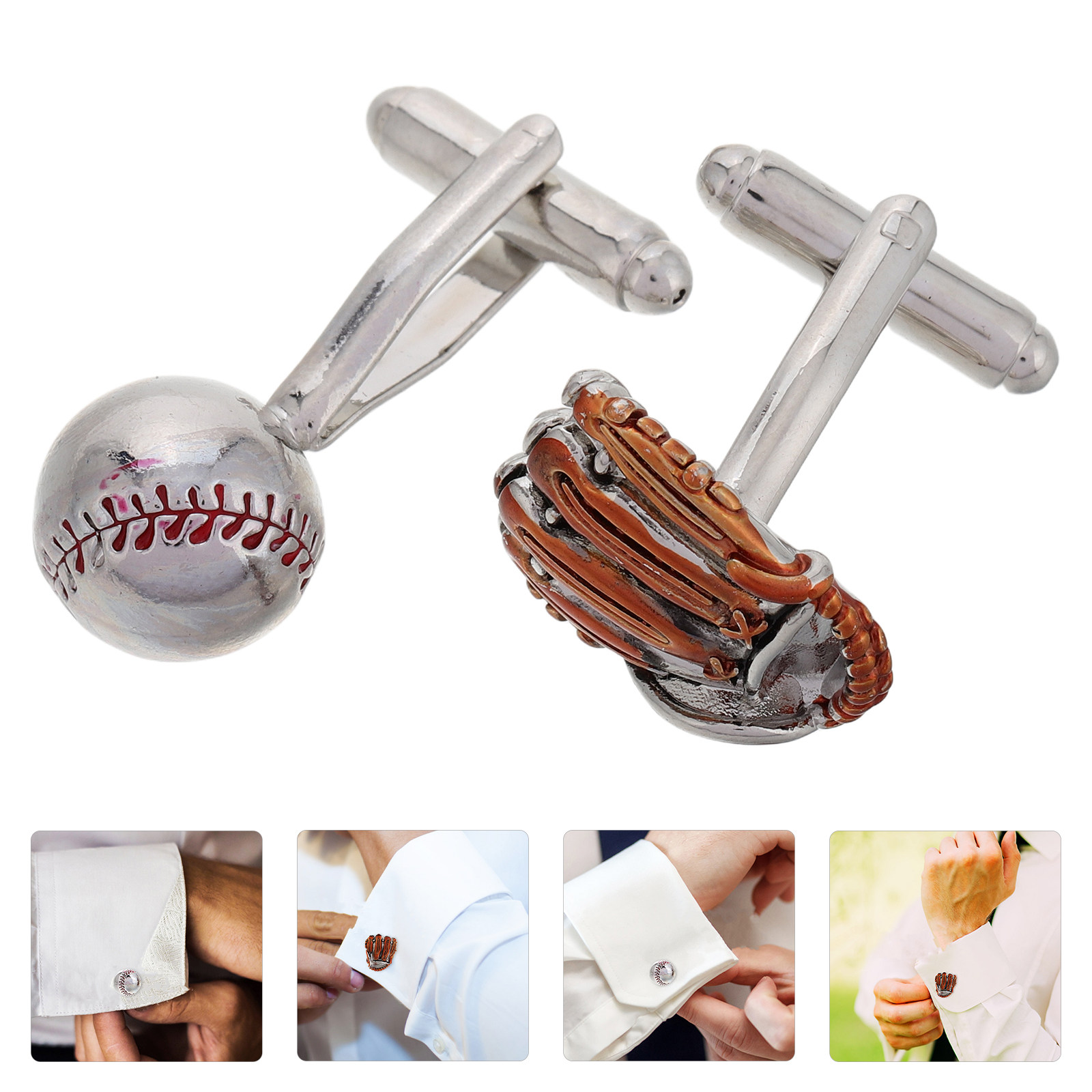 1Pair Baseball Glove Cufflinks - Men'S Accessories Coach avis et prix