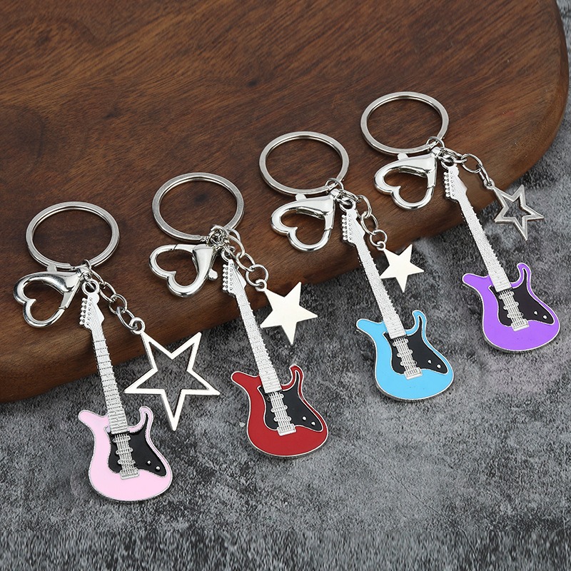 Guitar Love Heart Key Chain fo - Men'S Accessories Office avis et prix