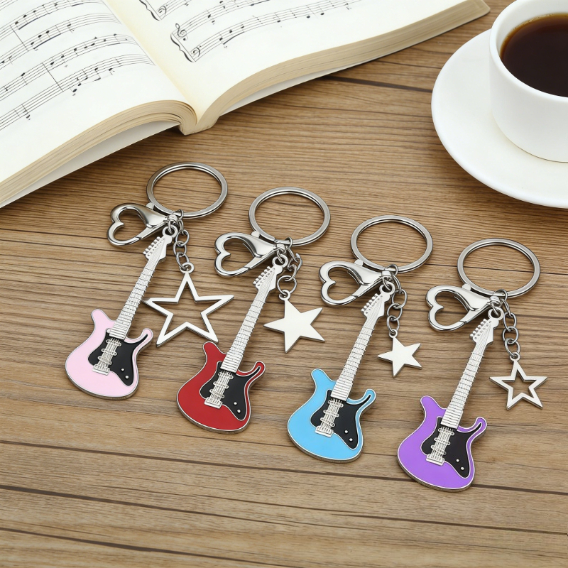 Guitar Love Heart Key Chain fo - Men'S Accessories Office avis et prix