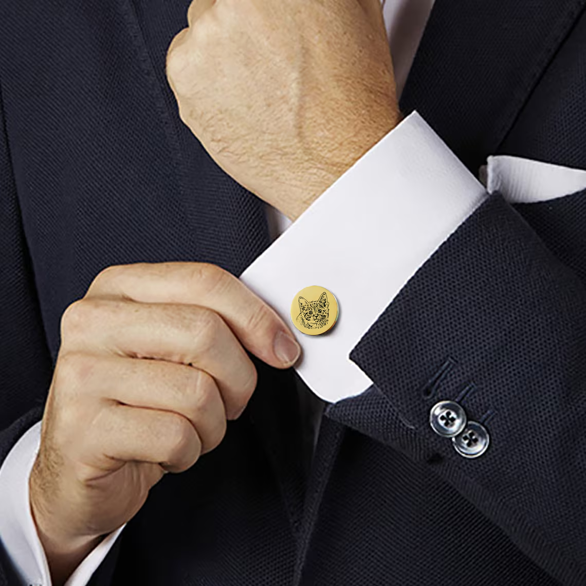 Custom Metal Cufflinks Tie Cli - Cufflink Box Set avis et prix