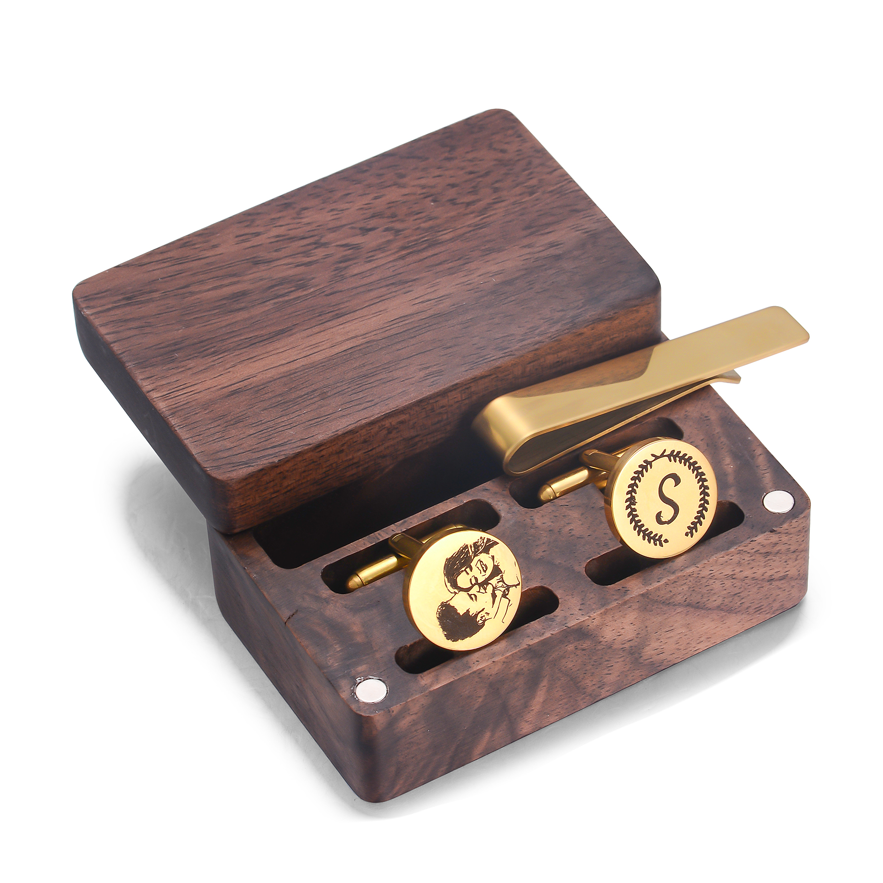 Custom Metal Cufflinks Tie Cli - Cufflink Box Set avis et prix