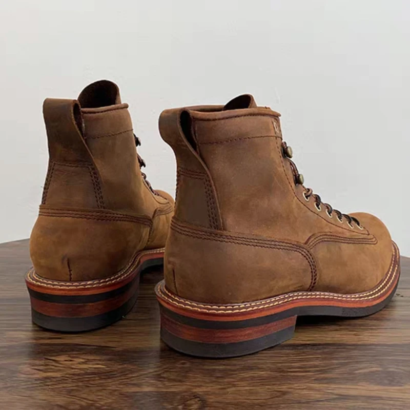 Vintage British Men Ankle Boot - Men'S Accessories Leather avis et prix