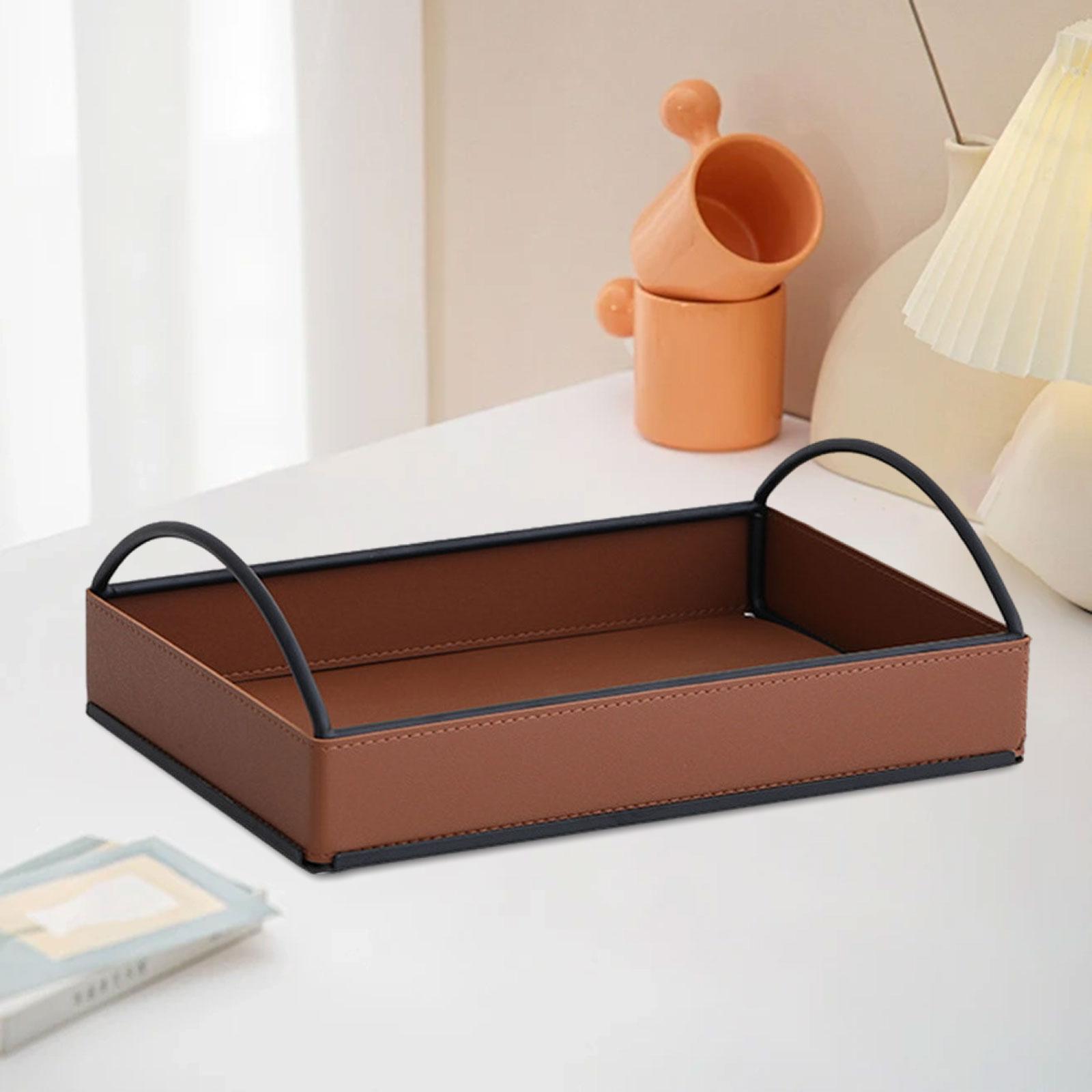 Modern PU Leather Valet Tray D - Men'S Accessories Tray avis et prix