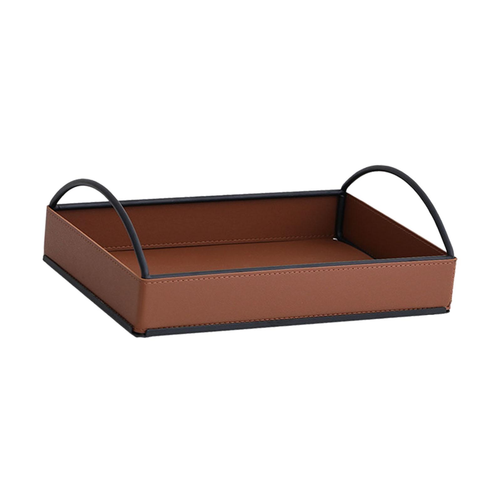 Modern PU Leather Valet Tray D - Men'S Accessories Tray avis et prix