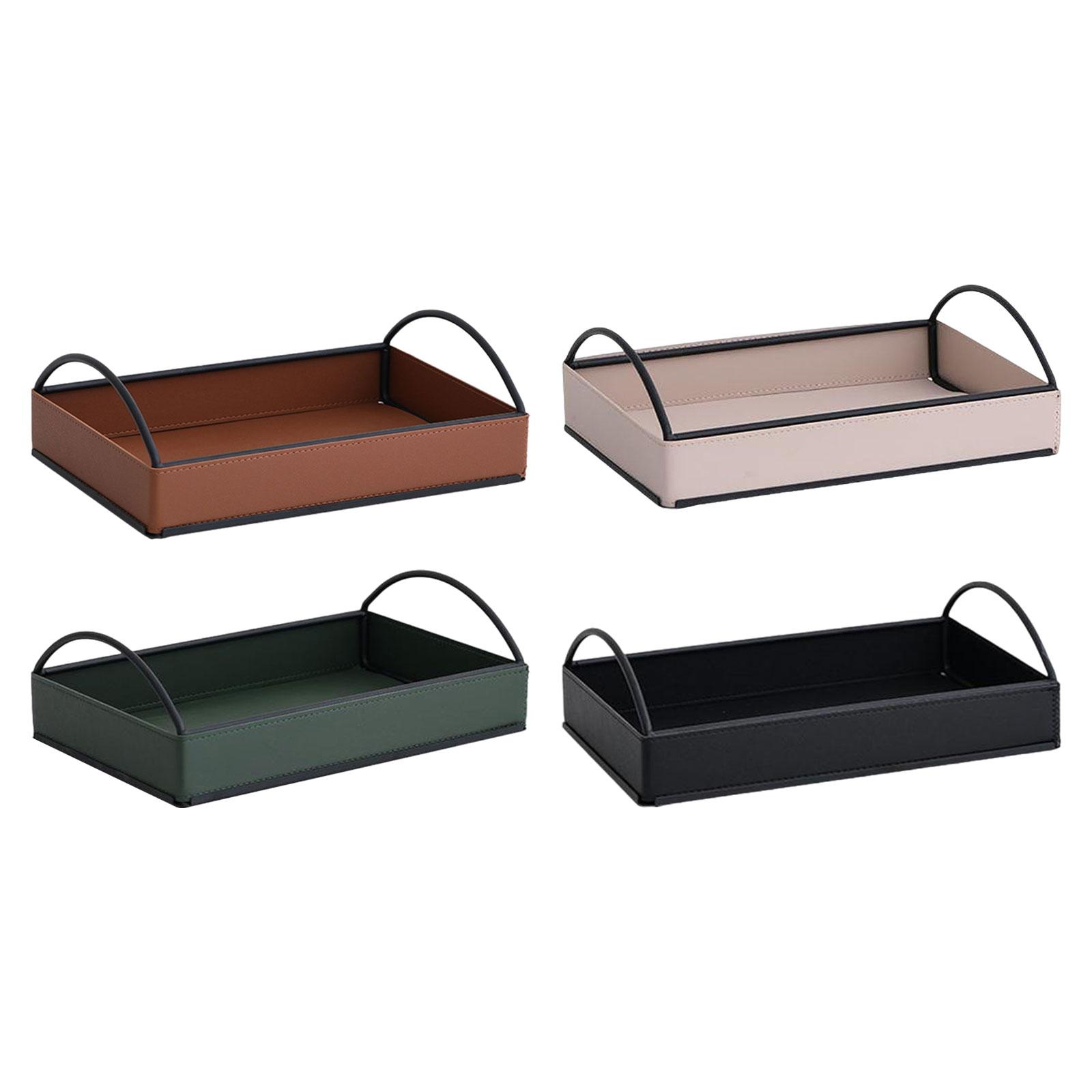 Modern PU Leather Valet Tray D - Men'S Accessories Tray avis et prix