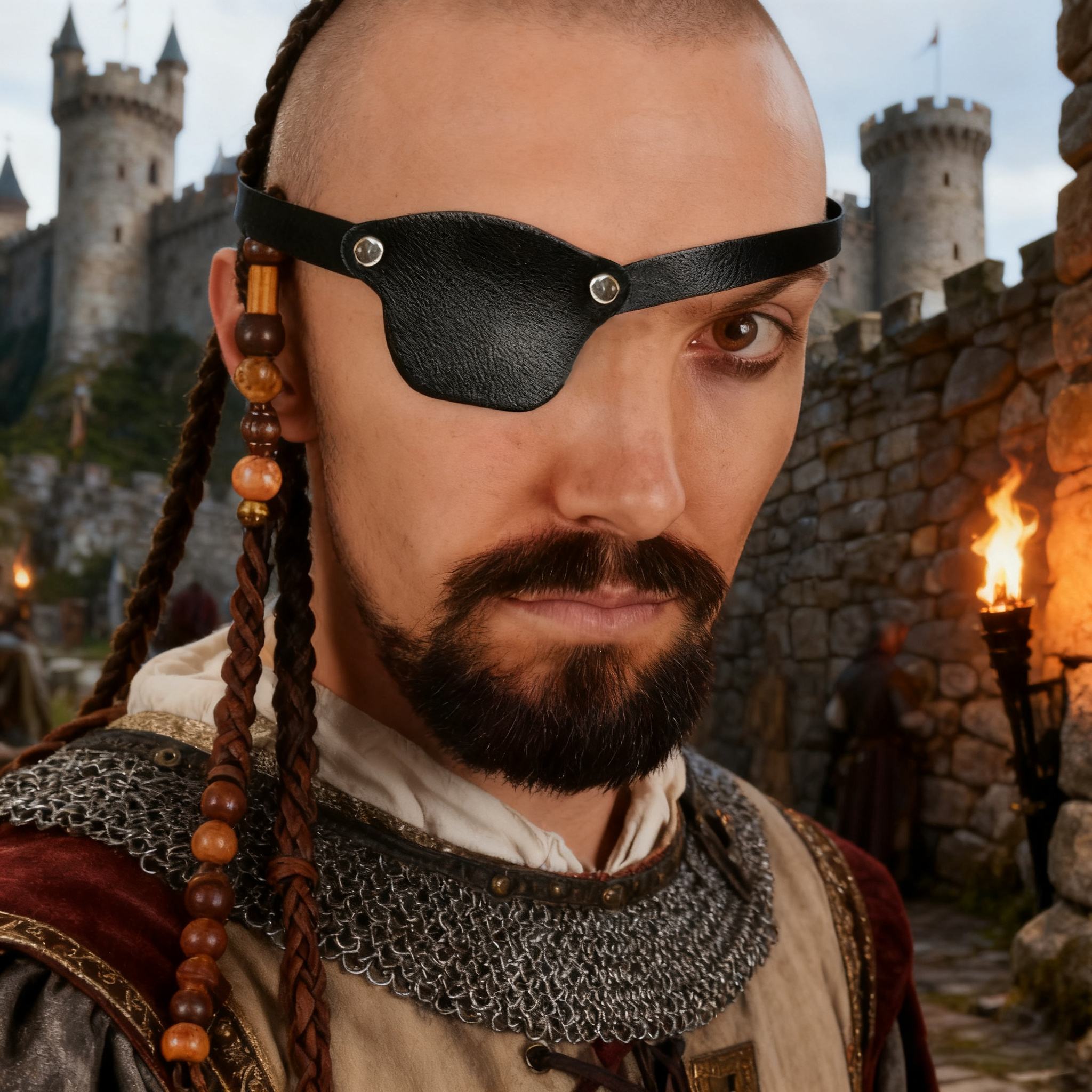 Pirate Eye Patch Leather Eye P - Men Accessories Style avis et prix