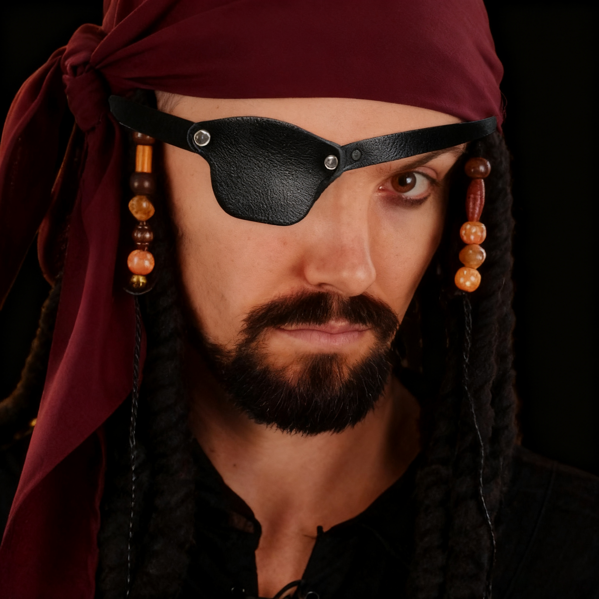Pirate Eye Patch Leather Eye P - Men Accessories Style avis et prix