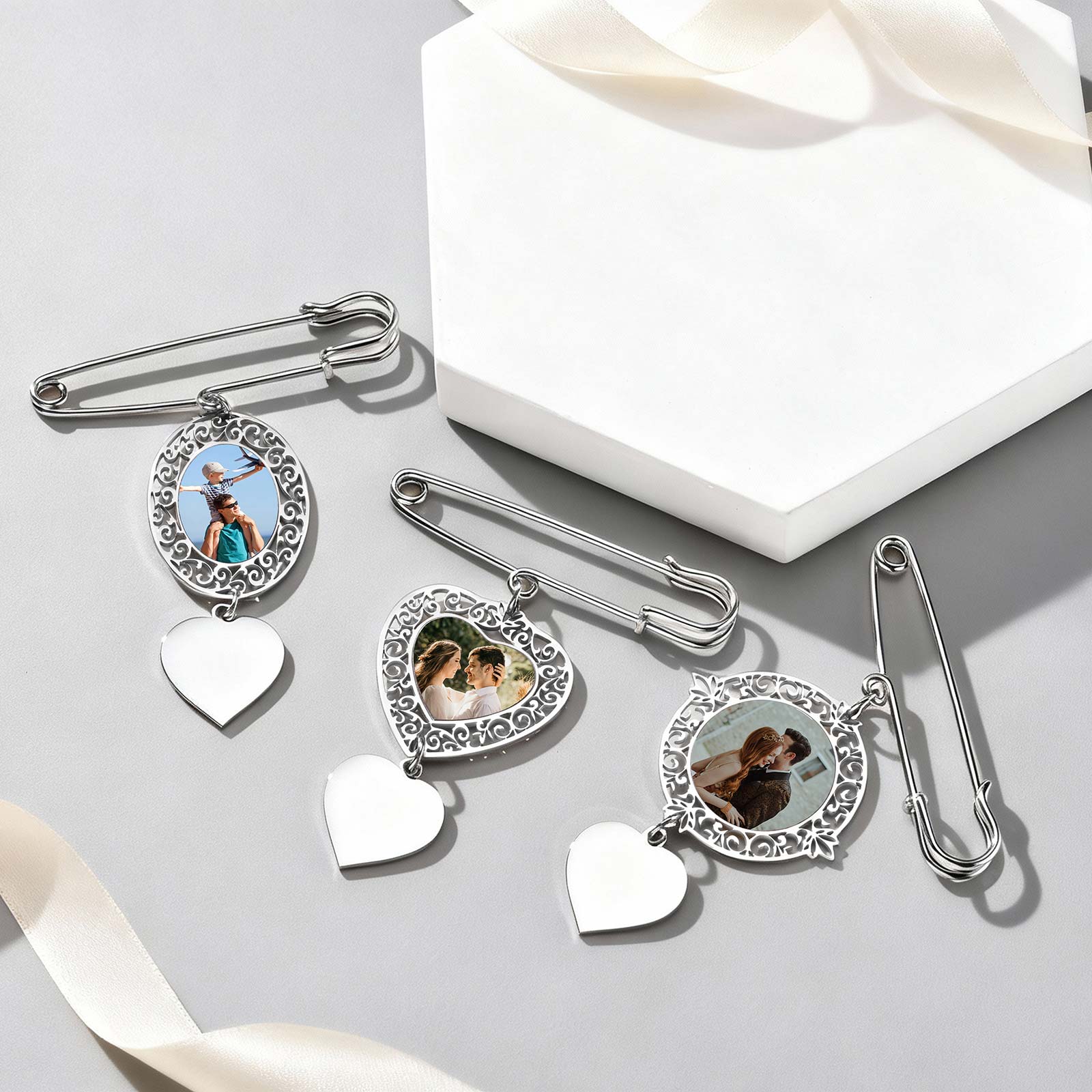 Custom Picture Badge Brooches  - Men'S Accessories Office avis et prix