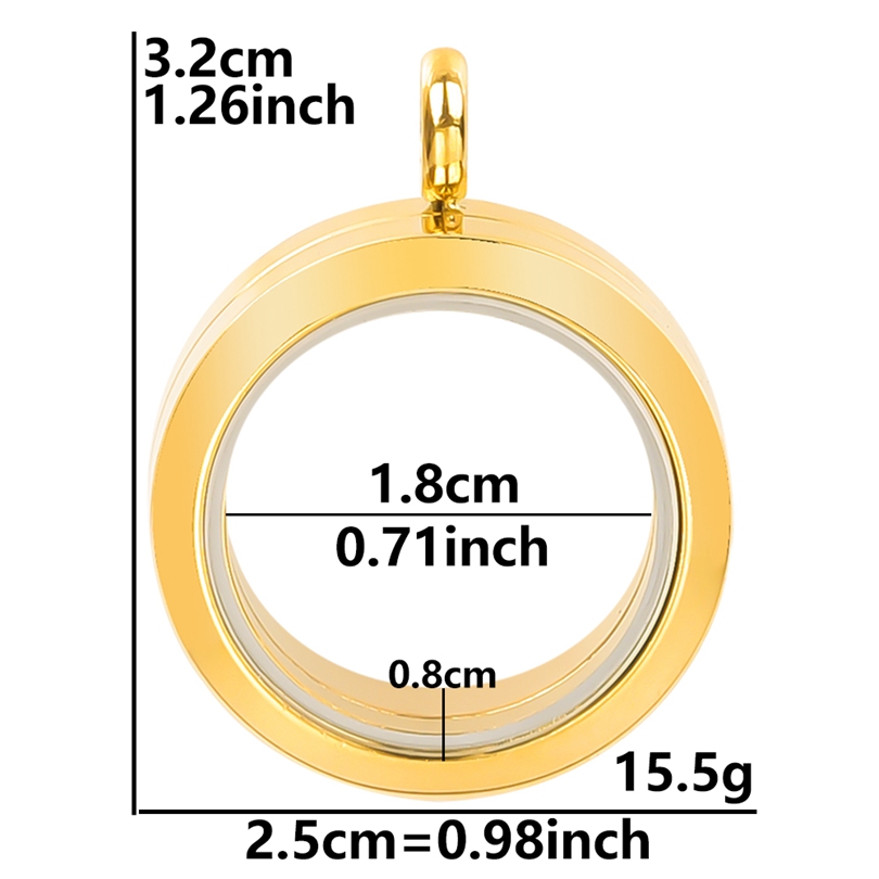 Never Fade Round Stainless Ste - Men Accessories Locket avis et prix