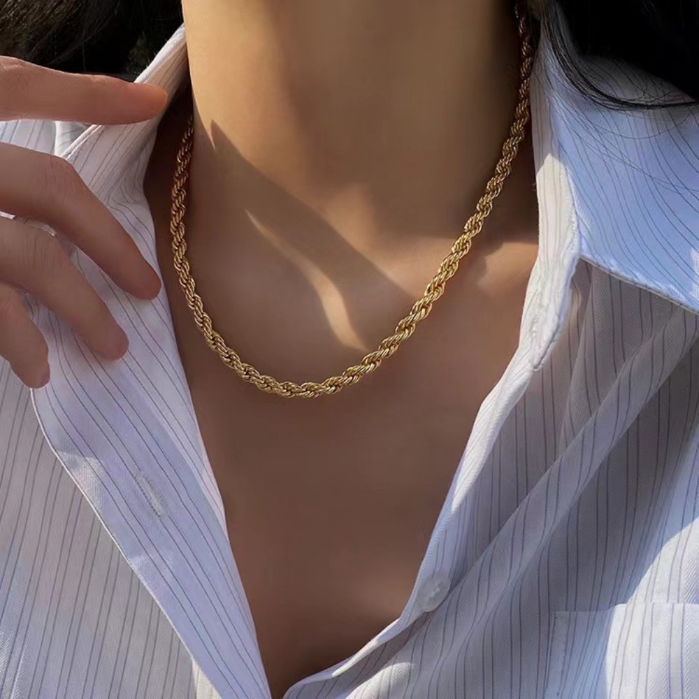 45-60cm Beautiful 18K Gold 4mm - Men'S Accessories Office avis et prix
