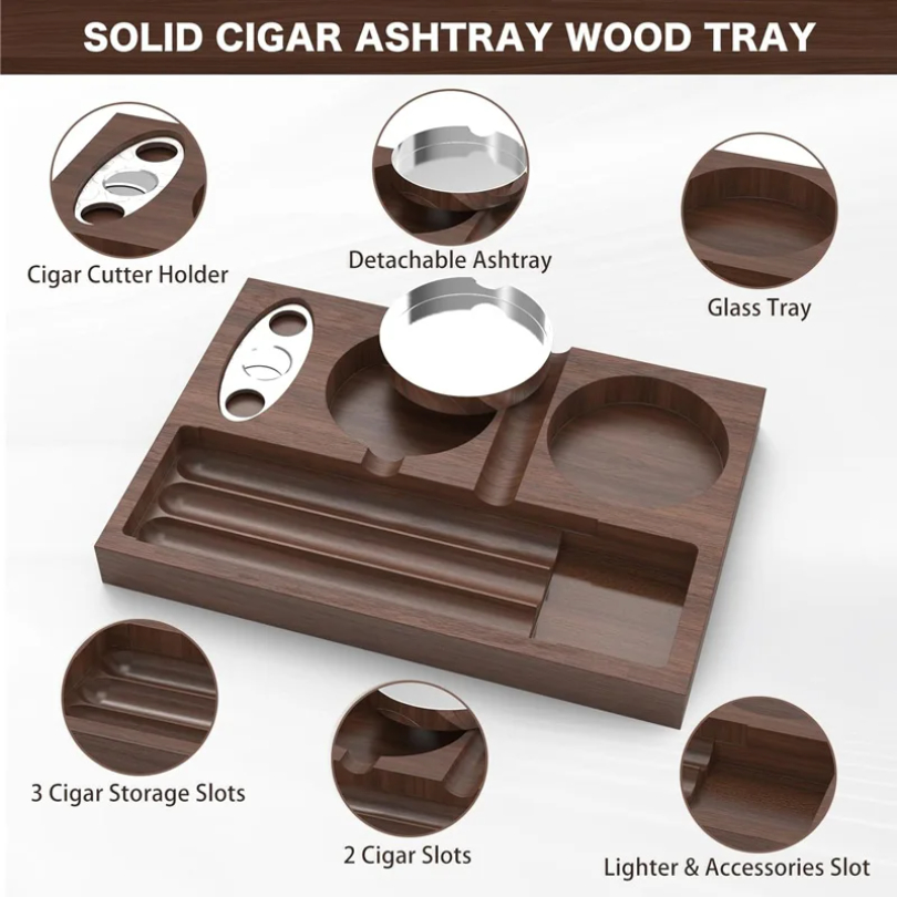 New Cigar Ashtray with Cigar C - Men'S Accessories Tray avis et prix