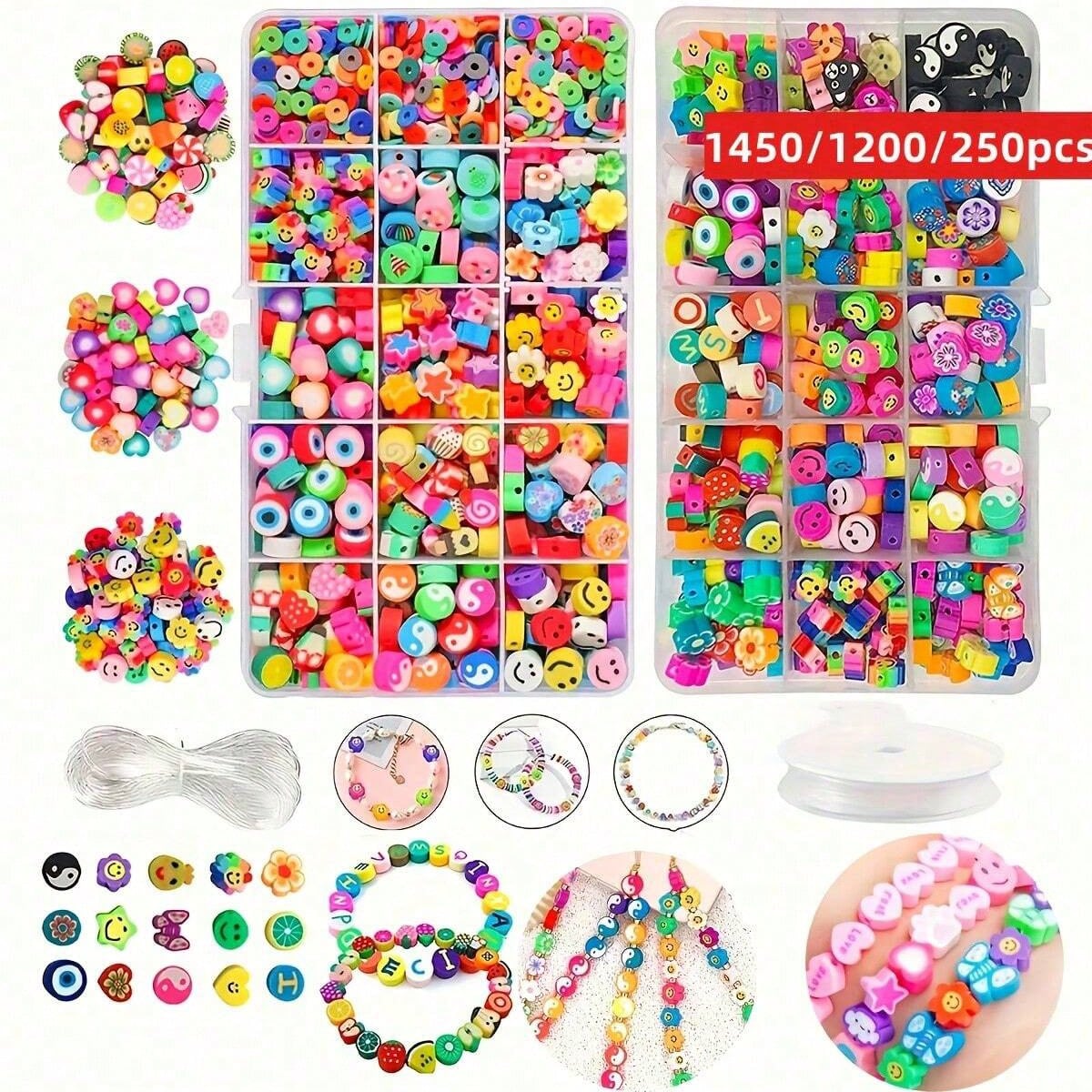 1450/1200/250pcs Polymer Clay  - Bead Bracelet Men avis et prix